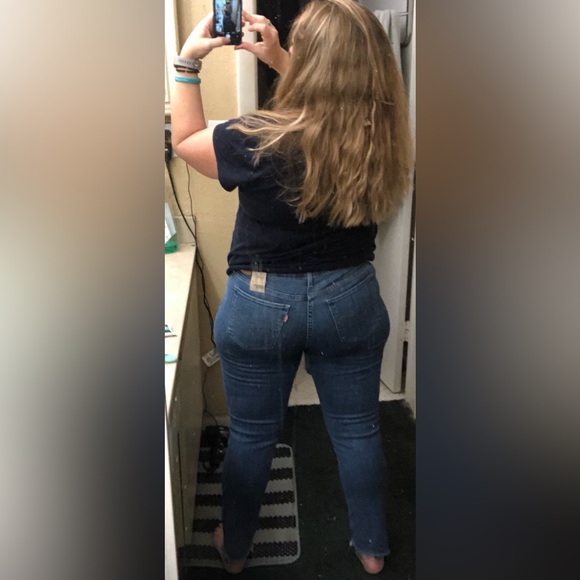 Levi's Women's Skinny Jeans - Blue - Picture 6 of 8